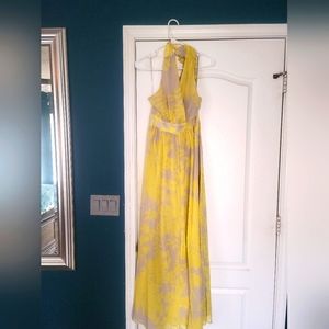 Yellow maxi dress